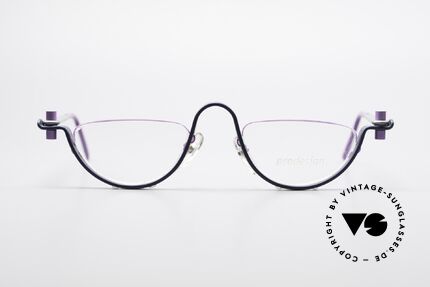 ProDesign No1 Half Gail Spence Design Glasses, true vintage aluminium frame - Gail Spence Design, Made for Men and Women