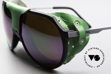 Alpina Profi Sports Glacier Sunglasses, unique 80's original with removable nose & side parts, Made for Men and Women