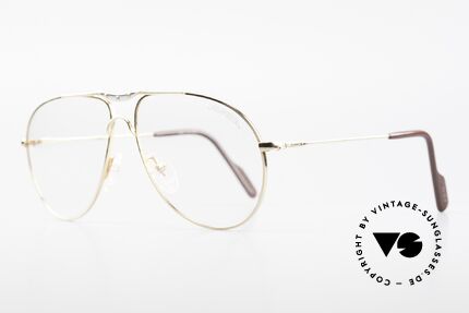 Alpina M1F751 Classic Aviator Eyeglasses, frame with distinctive ornamental screws by Alpina, Made for Men