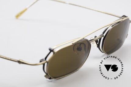 ProDesign P812 Clip On 90's Sunglasses, NO RETRO fashion, but a precious 20 years old RARITY, Made for Men and Women