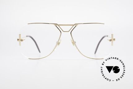 Cazal 722 Designer Glasses From 1984, very special frame construction; semi-rimless, Made for Men