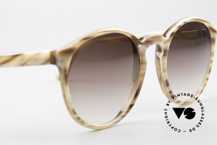 Hartmanns H42 Horn Johnny Depp Style Sunglasses, spiritual / intellectual frame design (PANTO shades), Made for Men