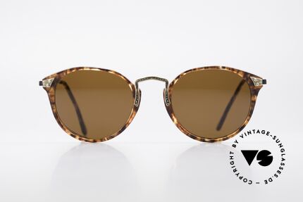 Giorgio Armani 336 Ladies Designer Sunglasses, panto frame design & very interesting brown pattern, Made for Women