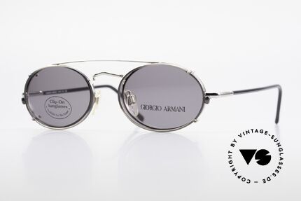 Giorgio Armani 240 Clip On Vintage Designer Frame, timeless Giorgio ARMANI vintage designer sunglasses, Made for Men and Women