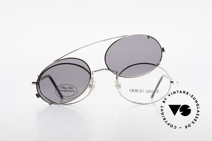 Giorgio Armani 240 Clip On Vintage Designer Frame, NO RETRO SHADES, but a precious 20 years old original, Made for Men and Women