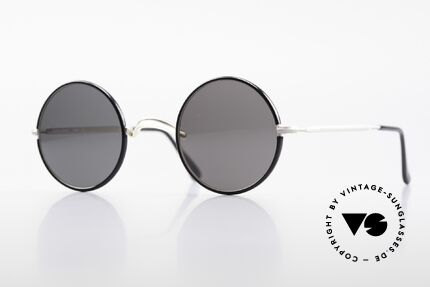 Giorgio Armani 111 Classic Round 80's Sunglasses, rare vintage sunglasses by famous Giorgio Armani, Made for Men and Women