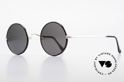 Giorgio Armani 111 Classic Round 80's Sunglasses, sober, timeless style; suitable for every occasion, Made for Men and Women