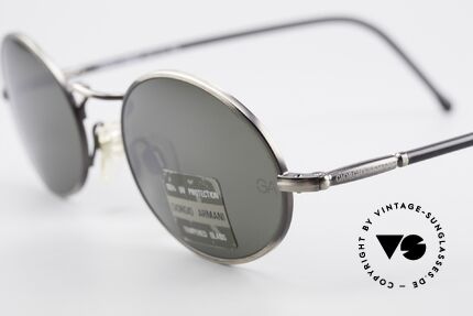Giorgio Armani 650 Oval 90s Sunglasses Mirrored, made for extreme sun-intensity (optical premium quality), Made for Men and Women
