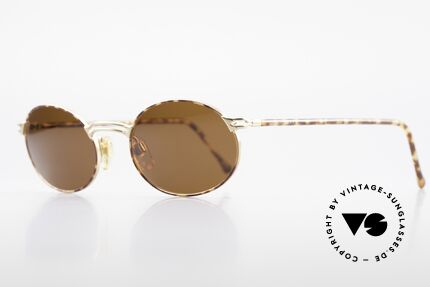 Giorgio Armani 194 Oval 90s Sunglasses No Retro, premium craftsmanship & interesting chestnut color, Made for Men and Women