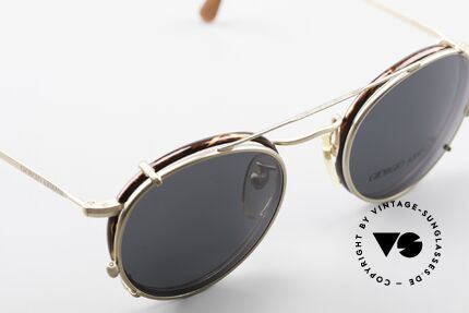 Giorgio Armani 118 Panto Frame With Sun Clip, NO RETRO EYEWEAR, but a 30 years old ORIGINAL!, Made for Men and Women
