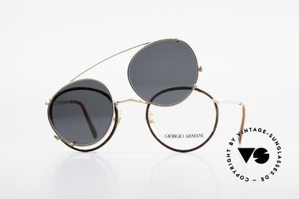 Giorgio Armani 118 Panto Frame With Sun Clip, the frame is made for prescription lenses, of course, Made for Men and Women