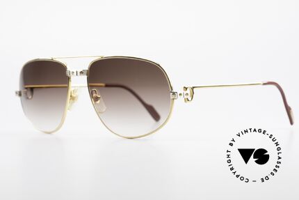 Cartier Romance Santos - XL Luxury Sunglasses 80's Men, this pair (with SANTOS decor) is X-LARGE size 61-18, 140, Made for Men Cartier Romance Santos - XL Luxury Sunglasses 80's Men, this pair (with SANTOS decor) is X-LARGE size 61-18, 140, Made for Men