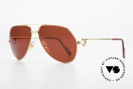 Cartier Vendome LC - S David Bowie Sunglasses 80's, this pair (with L.Cartier decor) is SMALL size 56-14,130, Made for Men and Women