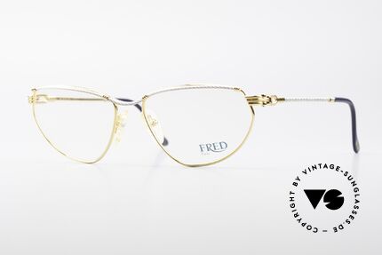 Fred Alize Luxury M Eyeglasses Ladies, luxury eyeglass-frame by Fred, Paris from the 1980s, Made for Women