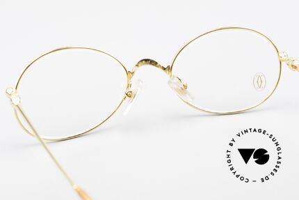 Cartier Saturne Small Oval 90's Luxury Frame, NO retro fashion, but a 90's original in small size 49°19, Made for Men and Women