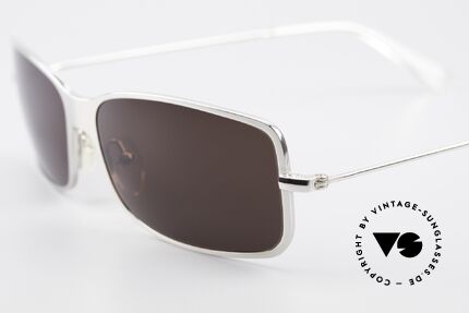 Helmut Lang SHL53B Puristic Titanium Sunglasses, top-notch quality & very pleasant to wear; lightweight, Made for Men