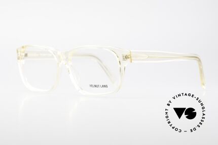 Helmut Lang 20-0001 Men's Vintage Glasses Crystal, truly iconic "Insider Eyeglasses" for all avant-gardist, Made for Men