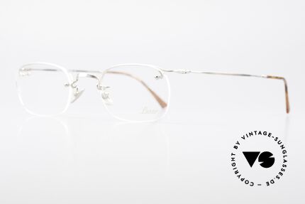 Lunor Classic Semi Rimless Vintage Glasses, well-known for the "W-bridge" & the plain frame designs, Made for Men and Women