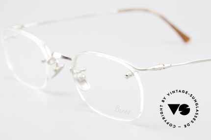 Lunor Classic Semi Rimless Vintage Glasses, unworn RARITY (for all lovers of quality) from app. 1999, Made for Men and Women
