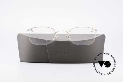 Lunor Classic Semi Rimless Vintage Glasses, the LUNOR frame comes with a new case by SILHOUETTE, Made for Men and Women