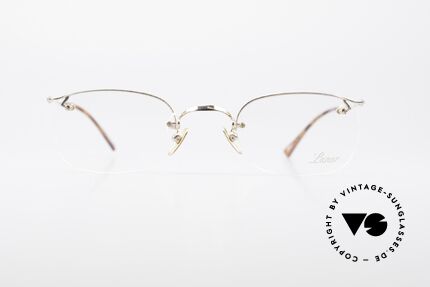 Lunor Classic Semi Rimless Vintage Frame, traditional German brand; quality handmade in Germany, Made for Men and Women