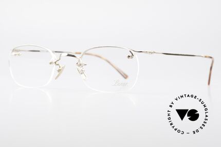 Lunor Classic Semi Rimless Vintage Frame, well-known for the "W-bridge" & the plain frame designs, Made for Men and Women