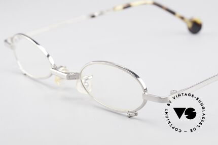 L.A. Eyeworks TIO 405 Vintage Folding Eyeglasses, practical foldable metal frame (fits every pocket) + case, Made for Men and Women