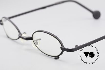 L.A. Eyeworks TIO 412 Vintage Foldable Eyeglasses, practical foldable metal frame (fits every pocket) + case, Made for Men and Women