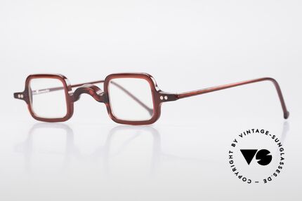 L.A. Eyeworks LALO 347 Vintage 90's Glasses No Retro, ruby colored frame (for ladies and gentlemen), Top!, Made for Men and Women