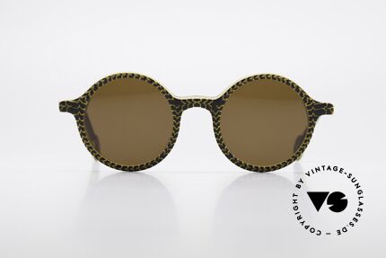 L.A. Eyeworks CHINO 751 Vintage Shades Panto Style, with attention to details (every frame has a year of birth), Made for Men and Women