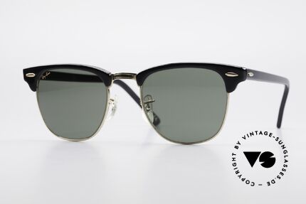 Ray Ban Clubmaster Bausch & Lomb USA W0365, old original 90's sunglasses by RAY-BAN, USA, Made for Men