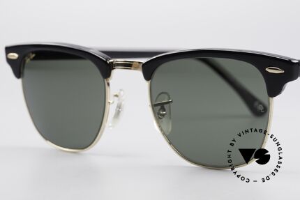 Ray Ban Clubmaster Bausch & Lomb USA W0365, never worn; like all our vintage Ray Ban shades, Made for Men