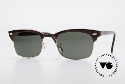 Ray Ban Clubmaster Square 80's Bausch & Lomb Original, old original 1980's sunglasses by RAY-BAN, USA, Made for Men