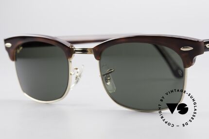 Ray Ban Clubmaster Square 80's Bausch & Lomb Original, never worn (like all our vintage Ray Ban eyewear), Made for Men