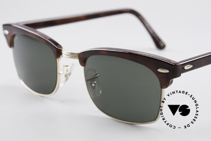 Ray Ban Clubmaster Square 80's Bausch & Lomb Original, NO RETRO sunglasses, but a 30 years old RARITY, Made for Men