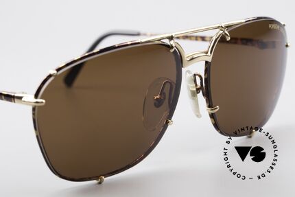 Porsche 5647 90s Classic Vintage Sunglasses, interesting frame finish in "chestnut/tortoise-gold", Made for Men