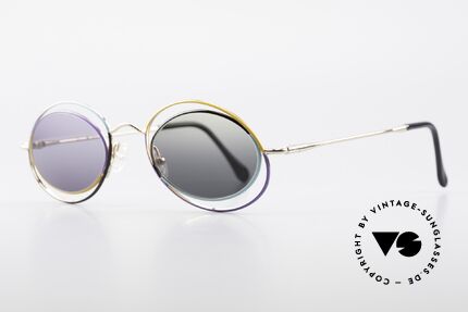 Casanova LC18 Vintage Art Sunglasses 80's, artful, imaginative, colorful, functional, different, Made for Women