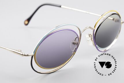 Casanova LC18 Vintage Art Sunglasses 80's, unworn (N.O.S.) single item: really a piece of art!, Made for Women