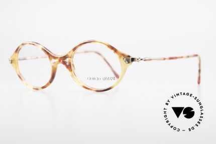 Giorgio Armani 339 Small Oval 90's Eyeglasses, tortoise frame with a striking bridge in TOP-quality, Made for Men and Women