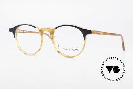Giorgio Armani 301 Johnny Depp Style Panto Frame, timeless Giorgio Armani designer eyeglasses from Italy, Made for Men