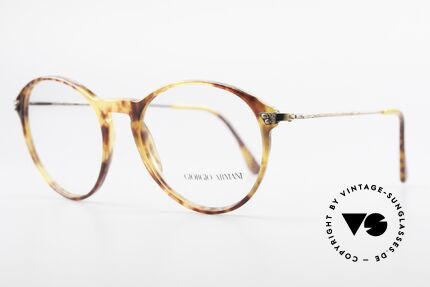 Giorgio Armani 329 90's Panto Glasses Medium, very interesting frame pattern; MEDIUM size 52-18, Made for Men