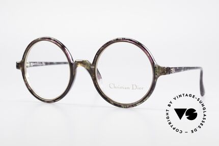 Christian Dior 2540 Round 90's Ladies Eyeglasses, lovely Christian Dior vintage eyeglasses from 1990, Made for Women
