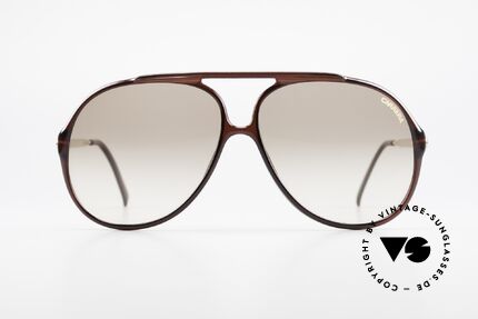 Carrera 5587 Vintage 80's XXL Sunglasses, 80's original with Optyl plastic front & metal temples, Made for Men