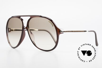 Carrera 5587 Vintage 80's XXL Sunglasses, brown-gradient Carrera lenses for 100% UV protection, Made for Men