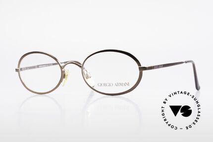 Giorgio Armani 277 90's Rare Vintage Frame Oval, oval designer eyeglass-frame by GIORGIO ARMANI, Made for Men and Women