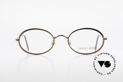 Giorgio Armani 277 90's Rare Vintage Frame Oval, sober, timeless style: suitable for many occasions, Made for Men and Women