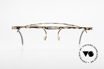 Cazal 748 Rare Vintage No Retro Glasses, great geometrical play (round & square, at the same time), Made for Men and Women