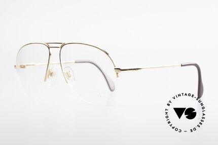 Cazal 726 West Germany Aviator Glasses, half rimless frame (1. class wearing comfort), Made for Men