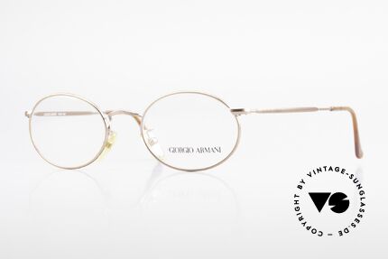 Giorgio Armani 131 Vintage Eyeglasses Oval Frame, oval GIORGIO ARMANI vintage designer eyeglasses, Made for Men and Women