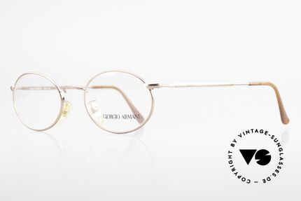 Giorgio Armani 131 Vintage Eyeglasses Oval Frame, a timeless 1980's model in tangible premium quality, Made for Men and Women